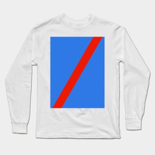 Crystal Palace Retro Away 1980 Blue & Red Sash Long Sleeve T-Shirt